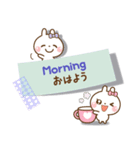 ❤️やさしさ伝わる付箋型スタンプ[ 英和 ]（個別スタンプ：9）