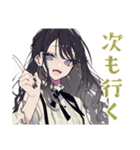 ボクっ娘リボン女子の推し活（個別スタンプ：12）