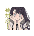 ボクっ娘リボン女子の推し活（個別スタンプ：21）