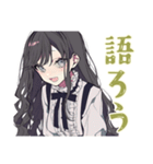 ボクっ娘リボン女子の推し活（個別スタンプ：22）