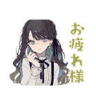ボクっ娘リボン女子の推し活（個別スタンプ：33）