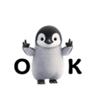 動く！ペンギン。（個別スタンプ：3）