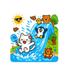 ペンギンと白猫の夏休み その1（個別スタンプ：39）