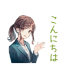 社畜ちゃんの毎日挨拶★（個別スタンプ：3）