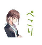 社畜ちゃんの毎日挨拶★（個別スタンプ：11）