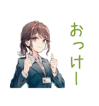 社畜ちゃんの毎日挨拶★（個別スタンプ：21）