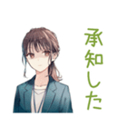 社畜ちゃんの毎日挨拶★（個別スタンプ：35）