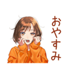 日常会話★ボブカットの女の子（個別スタンプ：40）