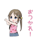 お片付けできたよ★女児報告（個別スタンプ：3）