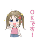 お片付けできたよ★女児報告（個別スタンプ：36）