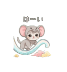 動く スコティッシュ猫 可愛い象の着ぐるみ（個別スタンプ：18）