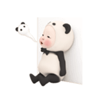 【動きません】パンダタオル【ネガティブ】（個別スタンプ：6）