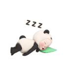 【動きません】パンダタオル【ネガティブ】（個別スタンプ：38）