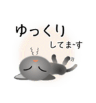 色々な猫5-1 短毛-立ち耳-グレー（個別スタンプ：18）