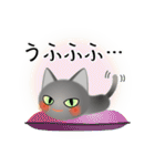 色々な猫5-1 短毛-立ち耳-グレー（個別スタンプ：25）
