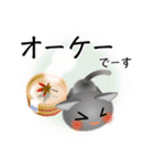 色々な猫5-1 短毛-立ち耳-グレー（個別スタンプ：28）