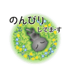 色々な猫5-2 短毛-垂れ耳-グレー（個別スタンプ：19）