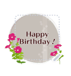 9月の誕生花＊メッセージスタンプ（個別スタンプ：18）