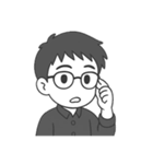 ドクター・サム（白黒版）（個別スタンプ：21）