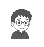 ドクター・サム（白黒版）（個別スタンプ：23）
