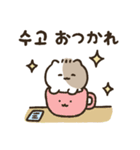 ラッキーキャットキキ3(韓国語＆日本語)（個別スタンプ：14）