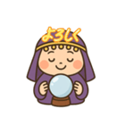 ルナ先生。月の導きを感じさせる占い師。（個別スタンプ：1）