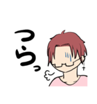 気持ちを伝える彼（個別スタンプ：3）