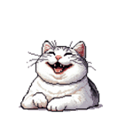 無言で伝える太っちょキジシロ猫（個別スタンプ：2）