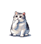 無言で伝える太っちょキジシロ猫（個別スタンプ：23）