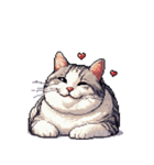 無言で伝える太っちょキジシロ猫（個別スタンプ：38）