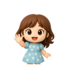 毎日使える♪かわいい女の子スタンプ（個別スタンプ：3）
