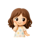 毎日使える♪かわいい女の子スタンプ（個別スタンプ：6）