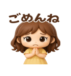 毎日使える♪かわいい女の子スタンプ（個別スタンプ：9）