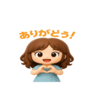 毎日使える♪かわいい女の子スタンプ（個別スタンプ：10）