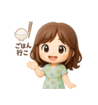 毎日使える♪かわいい女の子スタンプ（個別スタンプ：25）