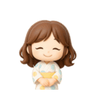 毎日使える♪かわいい女の子スタンプ（個別スタンプ：34）