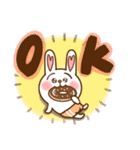 ハート耳のうさぎ。（個別スタンプ：11）