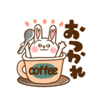 ハート耳のうさぎ。（個別スタンプ：18）