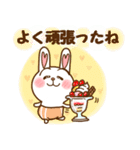 ハート耳のうさぎ。（個別スタンプ：28）