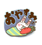 ハート耳のうさぎ。（個別スタンプ：38）