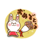 ハート耳のうさぎ。（個別スタンプ：39）