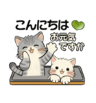 笑顔を運ぶ猫たち ♡ 気持ち伝わる長文（個別スタンプ：3）