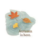 英語やさしい秋色スタンプ Cozy Autumn Set（個別スタンプ：14）
