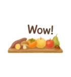 英語やさしい秋色スタンプ Cozy Autumn Set（個別スタンプ：17）