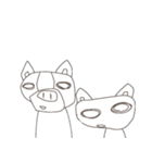 明日から本気出す【フレンチブルと黒猫】（個別スタンプ：18）