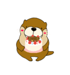 コツメカワウソのるんるんイベント編（個別スタンプ：1）