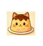 ネコがプリンに？！って（個別スタンプ：5）