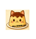 ネコがプリンに？！って（個別スタンプ：6）