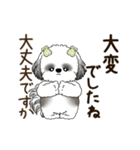 B＆W 動くシーズー犬 2025 「丁寧な長文」（個別スタンプ：4）