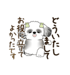 B＆W 動くシーズー犬 2025 「丁寧な長文」（個別スタンプ：19）